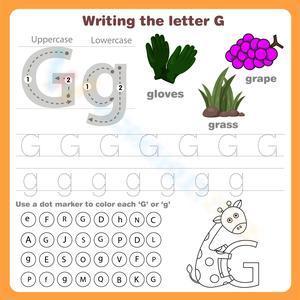 Writing the letter G