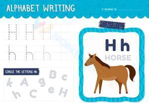 Alphabet writing - Letter H