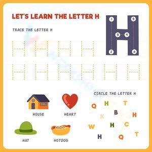 Let's learn the letter H