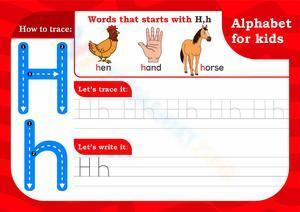 Alphabet for kids - H