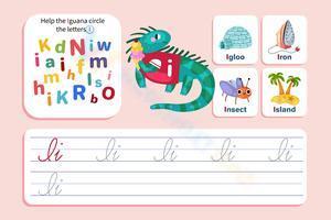 Find and write the cursive letter I