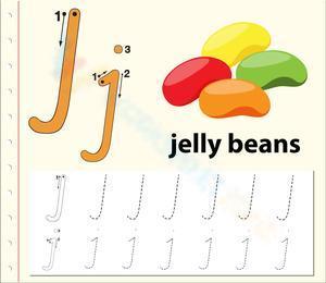 J is for Jelly beans