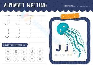 Alphabet writing - J