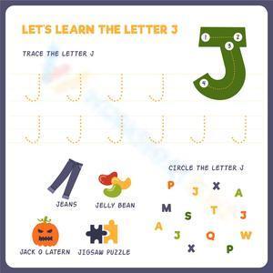 Let's learn the letter J
