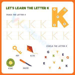 Let's learn the letter K