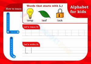 Alphabet for kids - L