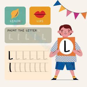 Paint the letter Ll