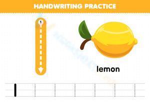 Handwriting practice - l