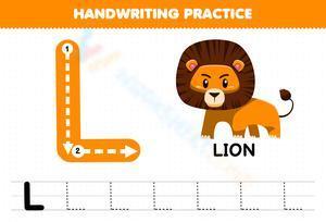 Handwriting practice - L
