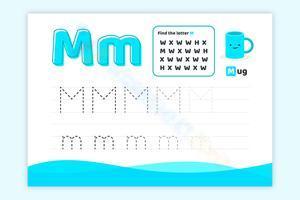 Find and trace letter M