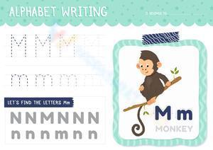 Alphabet writing - M