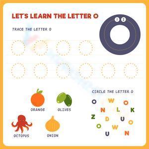 Let's learn the letter O