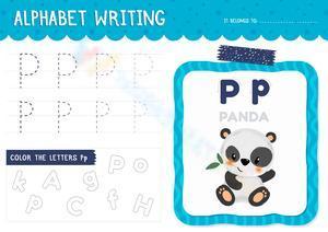 Alphabet writing - P
