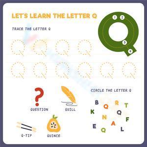 Let's learn the letter Q