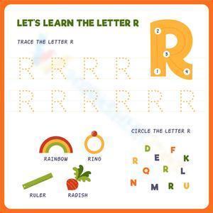 Let's learn the letter R