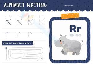 Alphabet writing - Rr