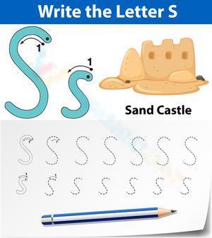 S is for Sand castle
