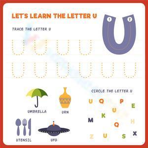 Let's learn the letter U