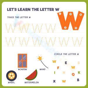 Let's learn the letter W