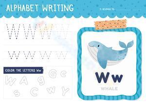 Alphabet writing - W