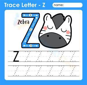 Trace letter - Z