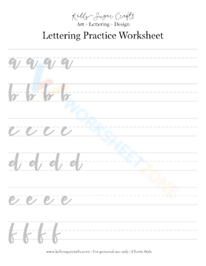 Calligraphy alphabet A-Z letters practice.