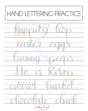 Easter practicing sheet