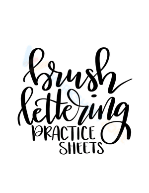 Summer lettering practice sheet