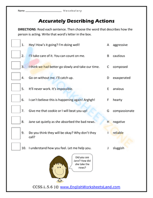5th grade vocabulary worksheets 8