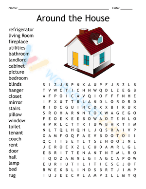 around the house word search 100 words answers 1