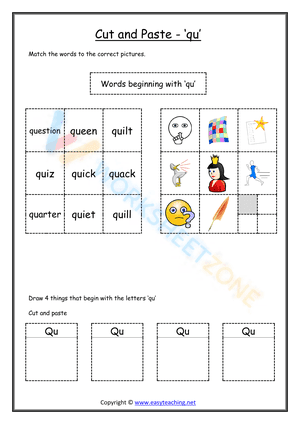 cut and paste beginning sounds worksheets 17