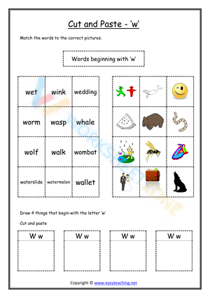 cut and paste beginning sounds worksheets 23
