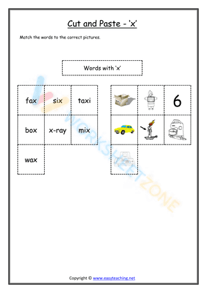 cut and paste beginning sounds worksheets 24