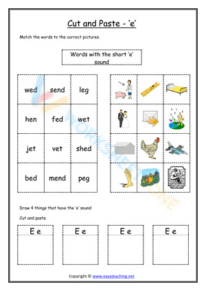 cut and paste beginning sounds worksheets 5