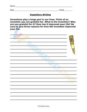expository writing worksheets pdf 9