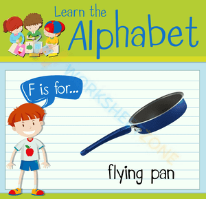 F is for Flying pan