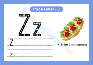 letter z beginning sound worksheets 2