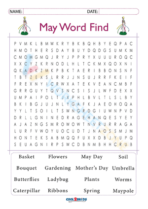 may word search printable 3