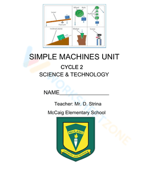 Simple Machines Questions