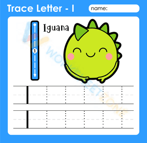 Trace letter - I