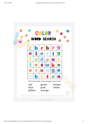 word search for 1st graders 4