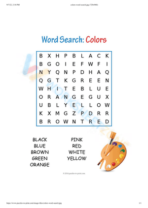 word search for 1st graders 5