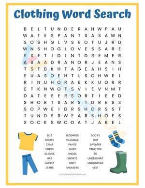 word search for 3rd graders 5