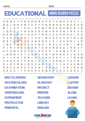 word search for high schoolers 1