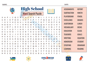 word search for high schoolers 10