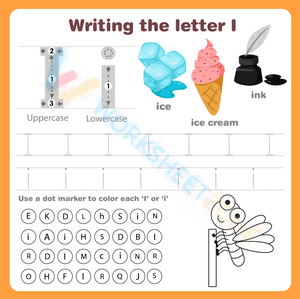 Writing the letter I