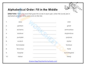 Alphabetical Order 5