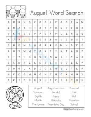 August word search 6