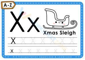 X is for Xmas sleigh