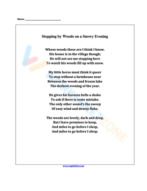 poetry worksheet 5
